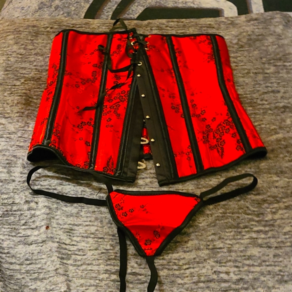 Corset and thong